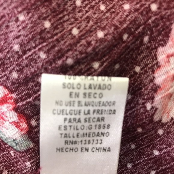 Umgee Floral Long Sleeve Button Up Top - Picture 8 of 8